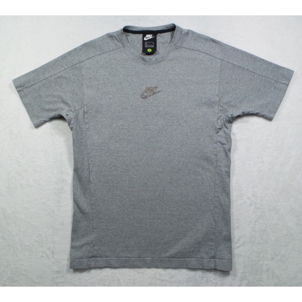 Nike Sportswear Shirt Mens Size Small Gray Revival Short Sleeve Crew Neck